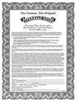 color warranty document